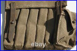 German Reproduction WWII MP40 6 Magazine Pouch Made from original materials