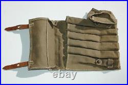German Reproduction WWII MP40 6 Magazine Pouch Made from original materials