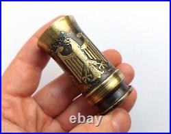 German Set Shot Glass WWII Eagle Wehrmacht Flak Trench Art brass WW2 military