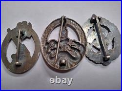 German Set of 3 Badges