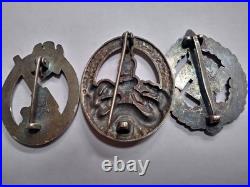 German Set of 3 Badges