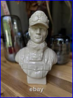 German Soldier Edelweiss WW2 porcelain large bust / figurine