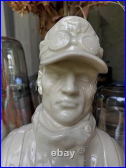 German Soldier Edelweiss WW2 porcelain large bust / figurine