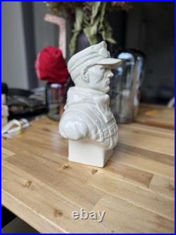 German Soldier Edelweiss WW2 porcelain large bust / figurine