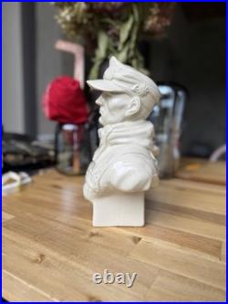 German Soldier Edelweiss WW2 porcelain large bust / figurine