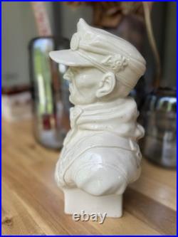 German Soldier Edelweiss WW2 porcelain large bust / figurine