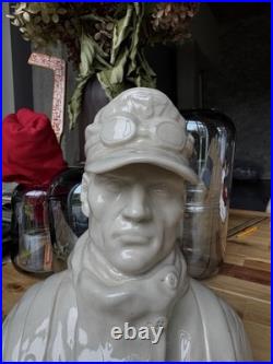 German Soldier Edelweiss WW2 porcelain large bust / figurine