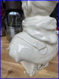 German Soldier Edelweiss WW2 porcelain large bust / figurine
