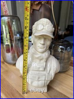 German Soldier Edelweiss WW2 porcelain large bust / figurine