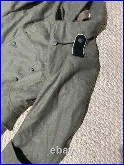 German Ss Ww2 M40 Great Coat Size XS