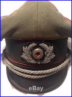 German WW2 Army Officer Panzer div, Visor Hat Cap
