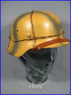 German WW2 Camo Helmet Complete Repo ET 68 Wire Net