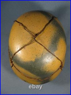 German WW2 Camo Helmet Complete Repo ET 68 Wire Net