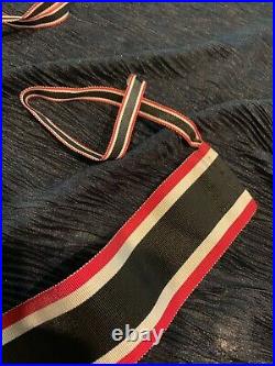 German WW2 Knights Cross To The Wat Service Cross Ribbon With Original Ties Only