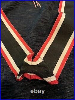 German WW2 Knights Cross To The Wat Service Cross Ribbon With Original Ties Only
