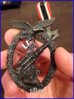 German WW2 Luftwaffe Flak Badge and War Merit Cross with/out swords Authentic