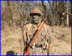 German WW2 M44 Dot Uniform with Eagle and Iron Cross Ribbon