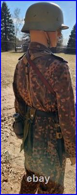 German WW2 M44 Dot Uniform with Eagle and Iron Cross Ribbon