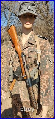 German WW2 M44 Dot Uniform with Eagle and Iron Cross Ribbon