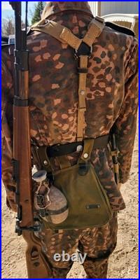 German WW2 M44 Dot Uniform with Eagle and Iron Cross Ribbon