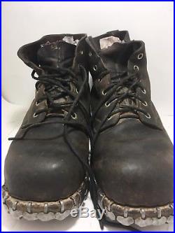 German WW2 Mountian Troop Leather Boots Size 10 Hob Nail Post War Swiss ...
