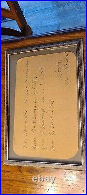 German WW2 Paratrooper (Fallschirmjager) Signed Placard By Major Walter Koch