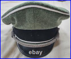 German WW2 Waffen Infantry Officers Cap Heer wehrmacht size 60 Army FieldMarshal