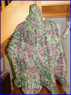 German WW2 Waffen SS Type 1, Plane Tree Smock and Helmet Cover