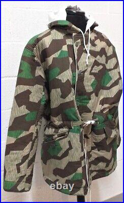 German WW2 reversible padded splinter jacket white size XXL excellent repro