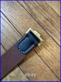 German WWII Helmet, Y-Straps and Black Leather Equipment Belt field gear set