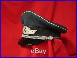 German WWII Luftwaffe Officers Crusher Hat High Quaility