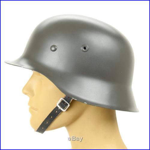 German WWII M42 Steel Helmet- Stahlhelm 42 WW2 M1942- Extra Large Shell Size 70