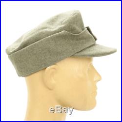 German WWII M43 Cap in Field Grey Wool- Size 7.25 (58 cm)- M43, M1943