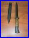 German WWII Mauser Kar 98 Bayonet with Scabbard, Wood Grips, K98