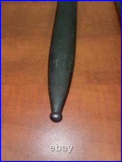 German WWII Mauser Kar 98 Bayonet with Scabbard, Wood Grips, K98
