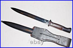 German WWII Mauser Kar 98k Bayonet / Scabbard / Frog NEW Reproduction