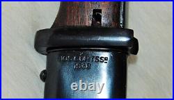 German WWII Mauser Kar 98k Bayonet / Scabbard / Frog NEW Reproduction