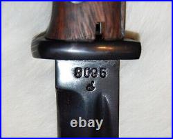 German WWII Mauser Kar 98k Bayonet / Scabbard / Frog NEW Reproduction