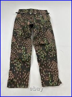 German WWII Pants Men's 32x28 Camo 44 dot Replica Soldier Uniform Field Rare