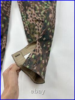 German WWII Pants Men's 32x28 Camo 44 dot Replica Soldier Uniform Field Rare