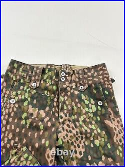 German WWII Pants Men's 32x28 Camo 44 dot Replica Soldier Uniform Field Rare