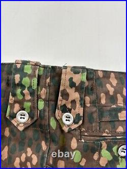 German WWII Pants Men's 32x28 Camo 44 dot Replica Soldier Uniform Field Rare