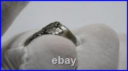German WWII Real Solid Silver 800 LUFTWAFFE ENAMEL SILVER Size 11 11.5