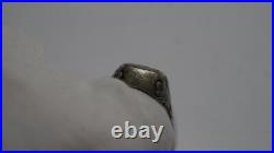 German WWII Real Solid Silver 800 LUFTWAFFE ENAMEL SILVER Size 11 11.5
