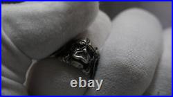 German WWII Real Solid Silver 800 Ring VIKING Rings Size 21