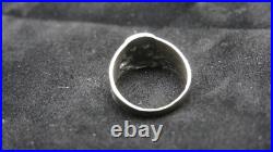 German WWII Real Solid Silver 800 Ring West Wall Honor Rings Size 11 -11.5