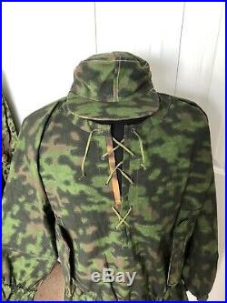 German WWII Reproduction Type 1 Blurred Edge Smock SM Wholesale With Cap