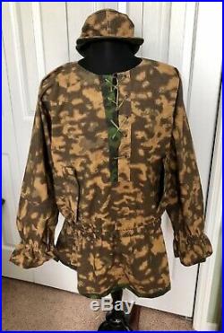 German WWII Reproduction Type 1 Blurred Edge Smock SM Wholesale With Cap