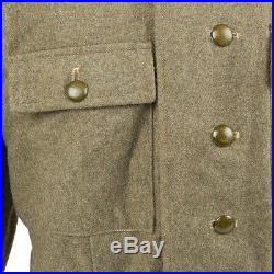 German WWII Wehrmacht Field Grey M43 Wool Tunic Feldbluse- Size US 46, Euro 56