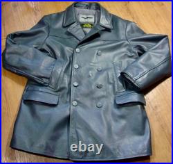 German WW 2 Kriegsmarine Navy Officer's U Boat Leather Jacket Noble House XL